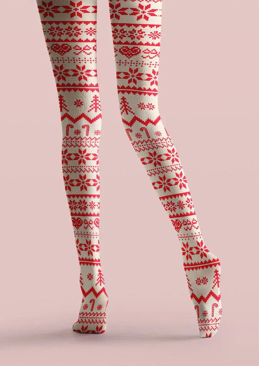 Christmas Nordicknit Tights Hosiery Pantyhose