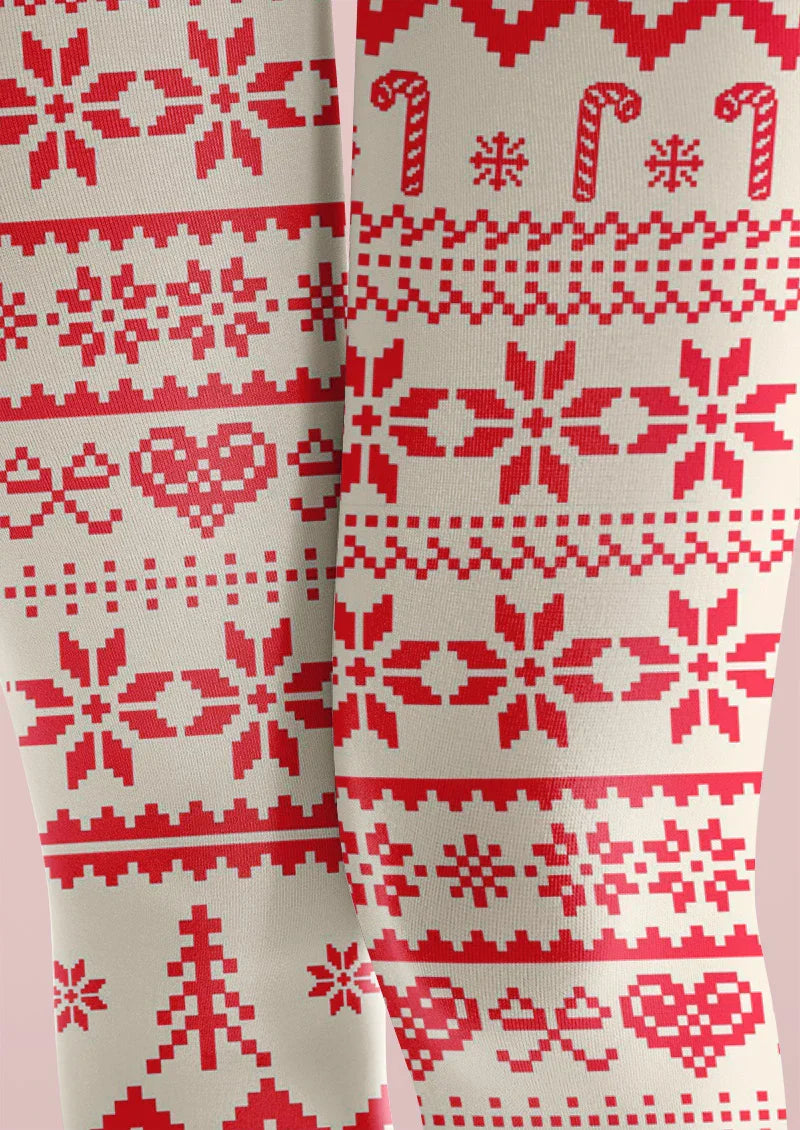 Christmas Nordicknit Tights Hosiery Pantyhose