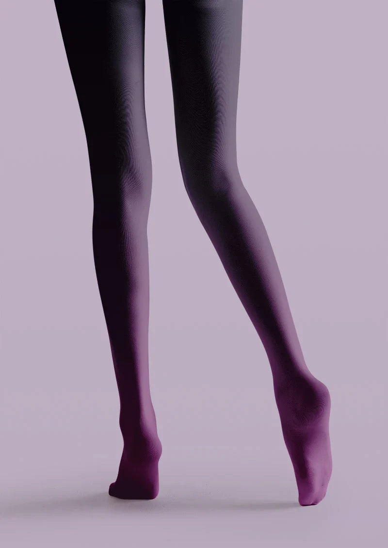 Violet Curve Graphic Tights Hosiery Pantyhose