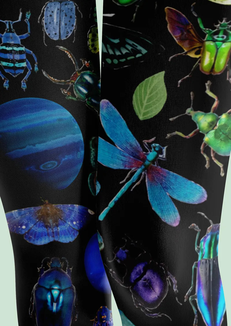 Black Celestial Insect Tights