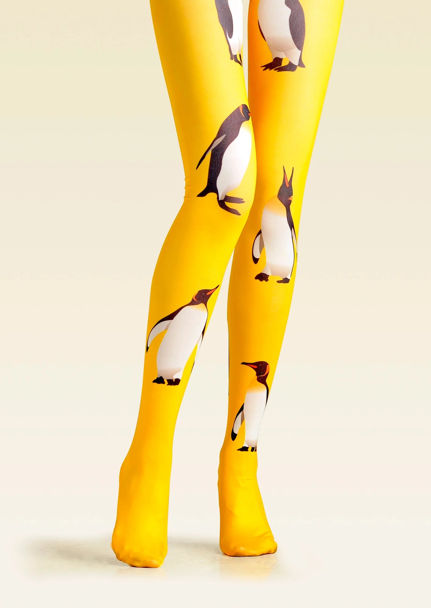 PopArt Print Tights Yellow Pantyhose/Tights [Penguin]