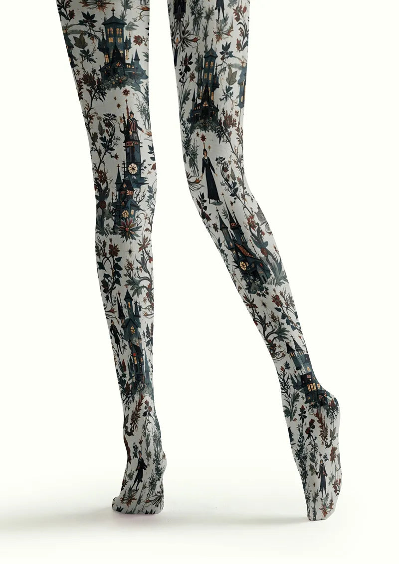 Ivory Storybook Castle Tights