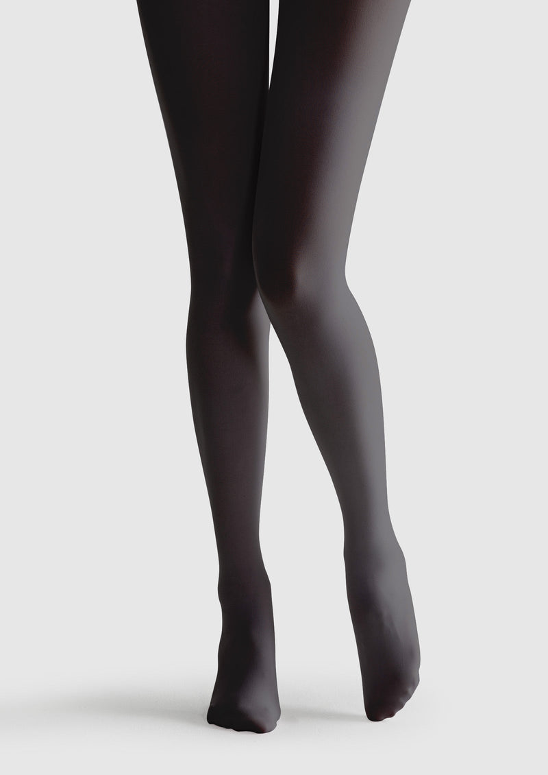 Silky Comfort Velvet Touch Tights Hosiery Pantyhose - Black