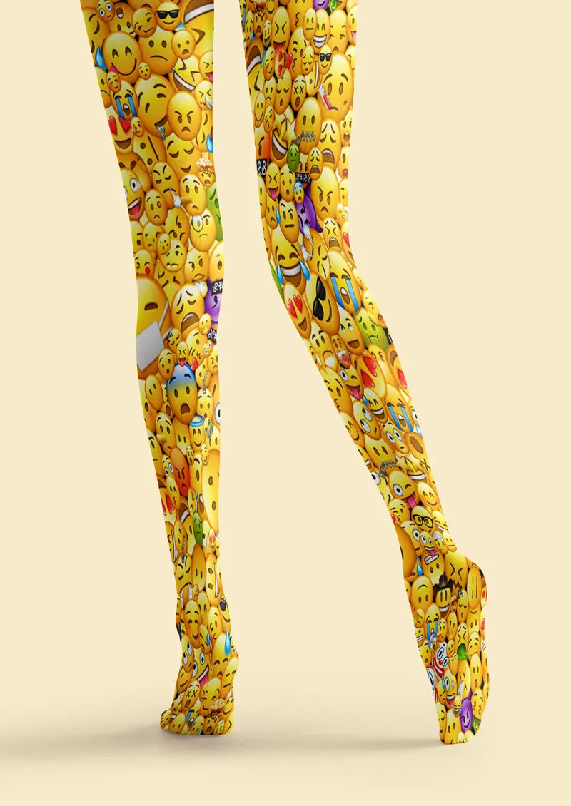 Yellow Emoji Tights