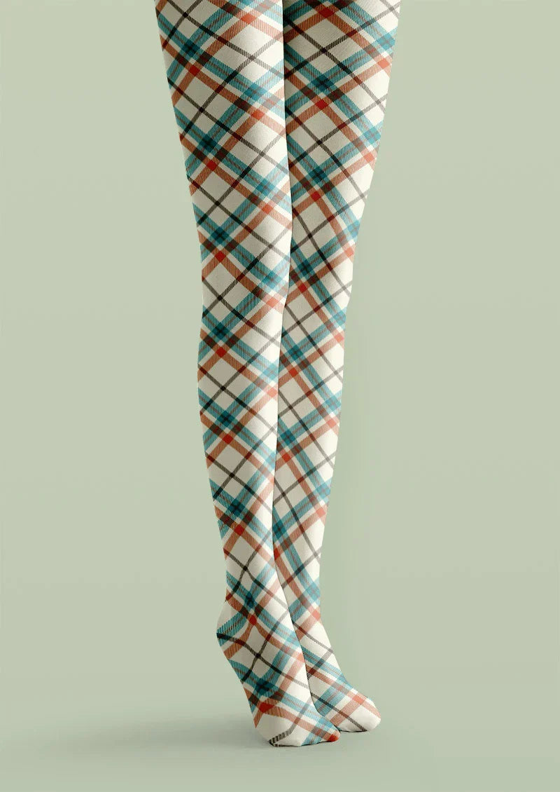 Highland Plaid Tights Hosiery Pantyhose