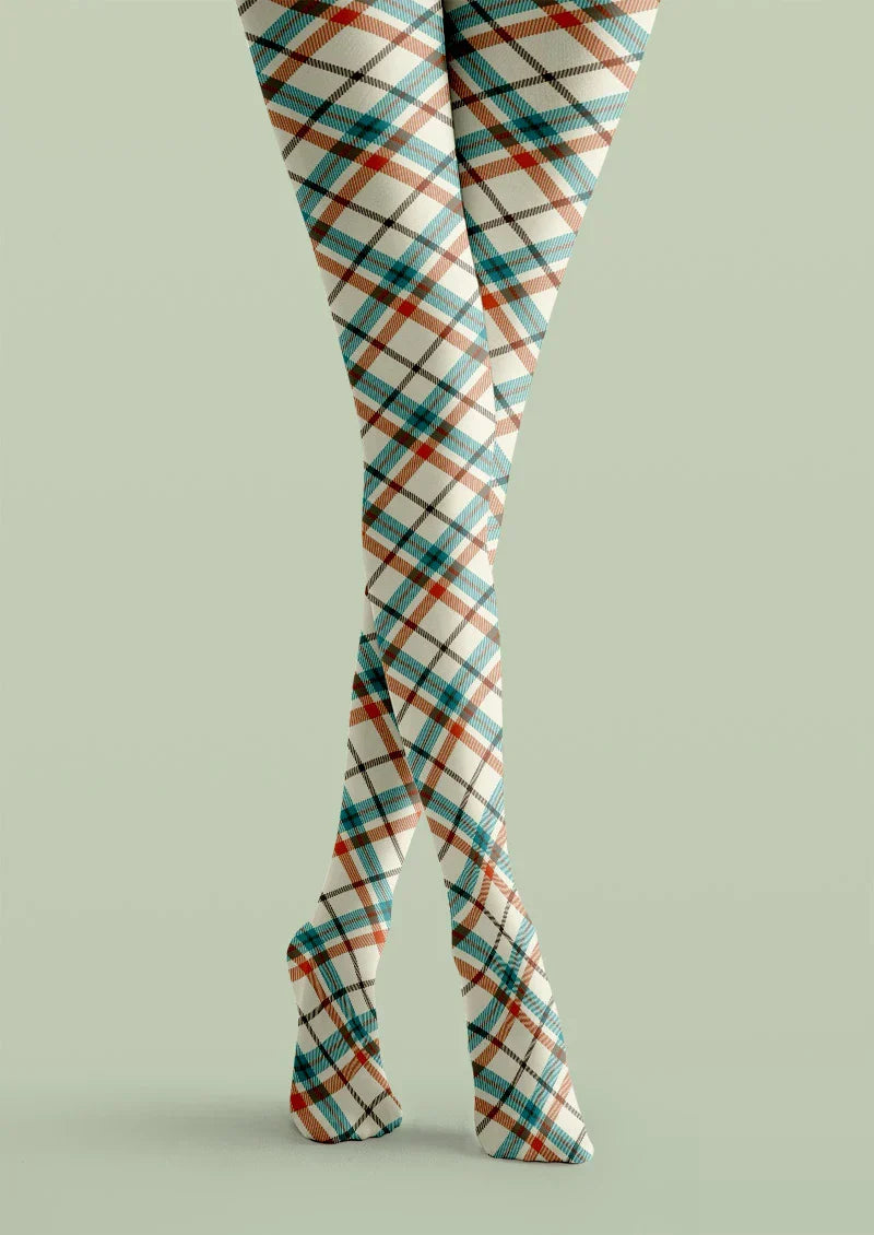 Highland Plaid Tights Hosiery Pantyhose