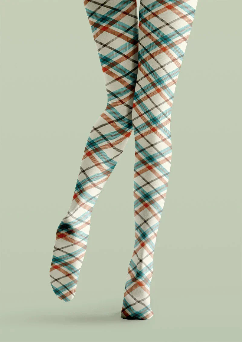Highland Plaid Tights Hosiery Pantyhose