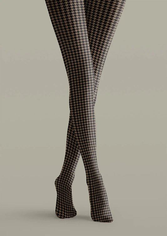 Houndstooth Tights Hosiery Pantyhose