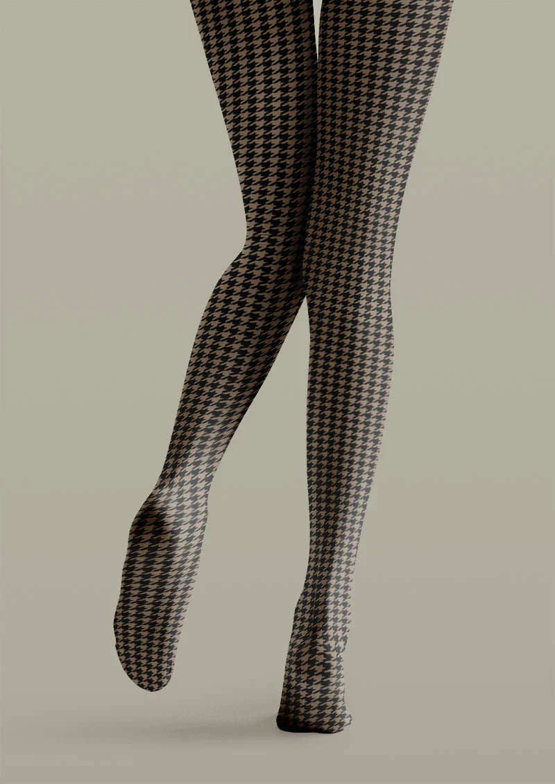 Houndstooth Tights Hosiery Pantyhose