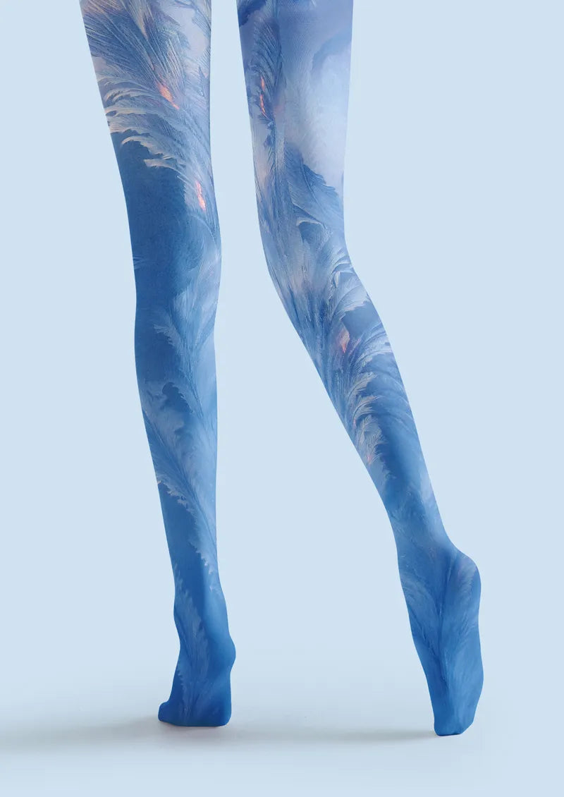 Blue Ice Feather Tights