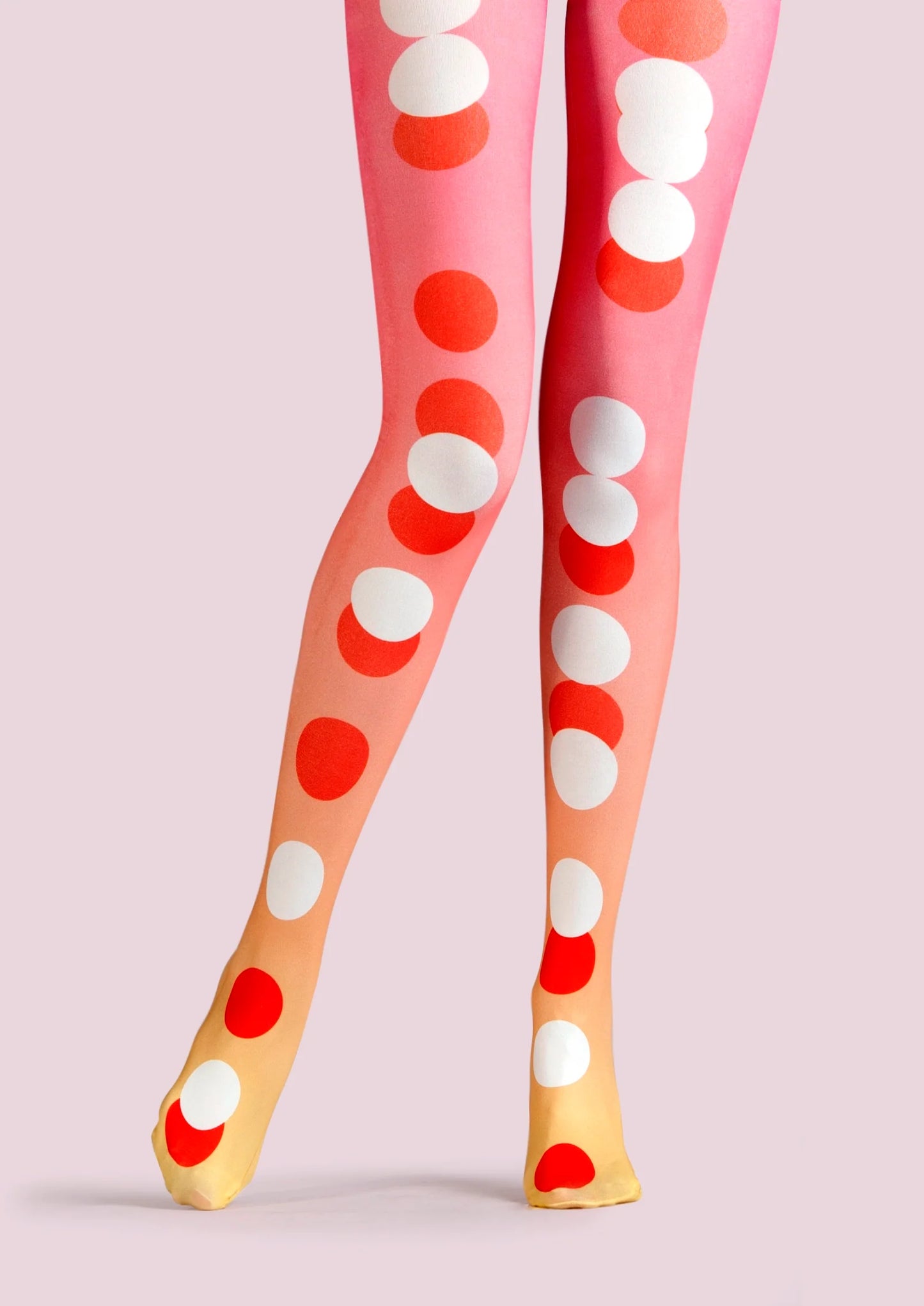 Popart Print Tights Polka dot Pantyhose/Tights [Wave point rhythm]
