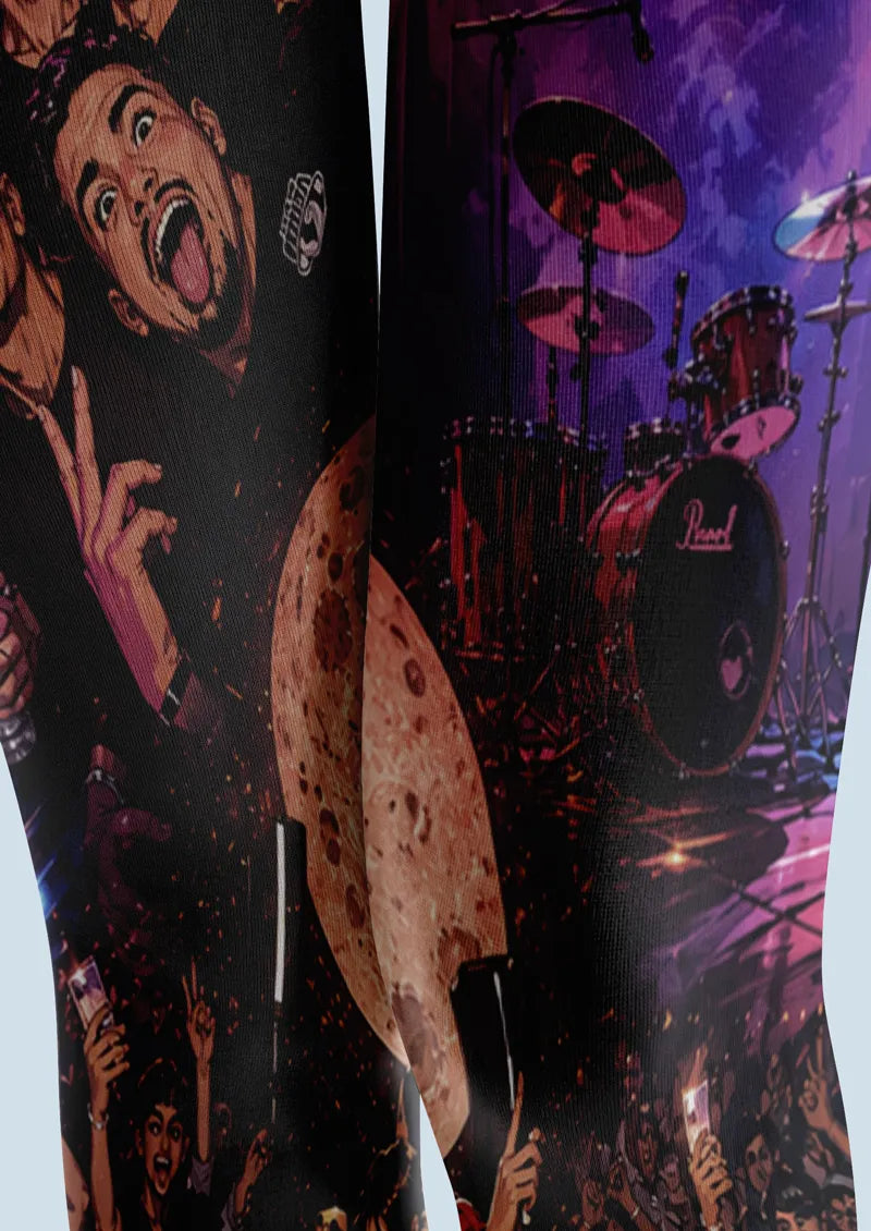 Rock Concert Live Scene Tights Hosiery Pantyhose