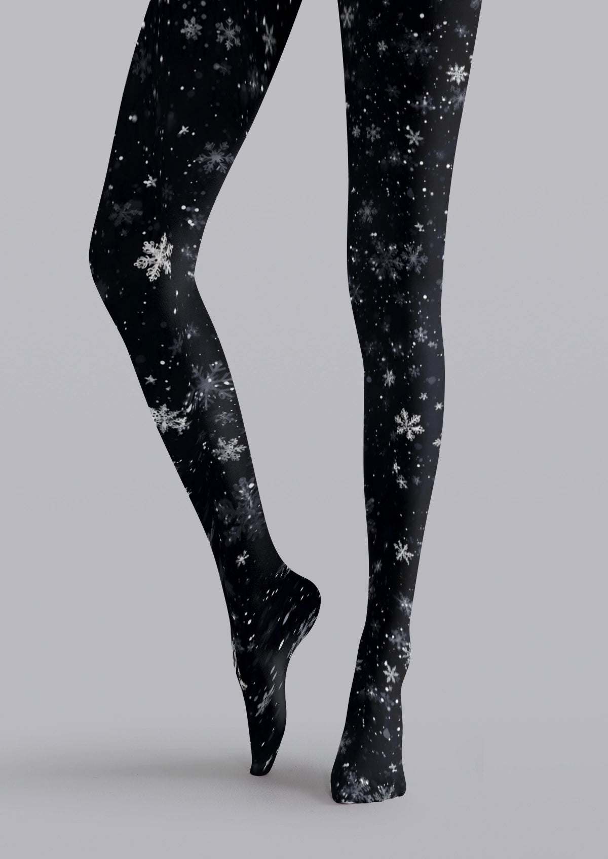 Black Snowflake Tights