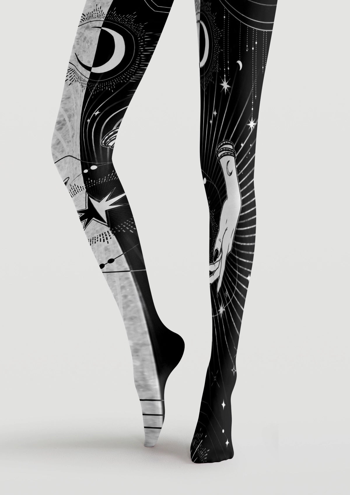 Black Celestial Hands Tights