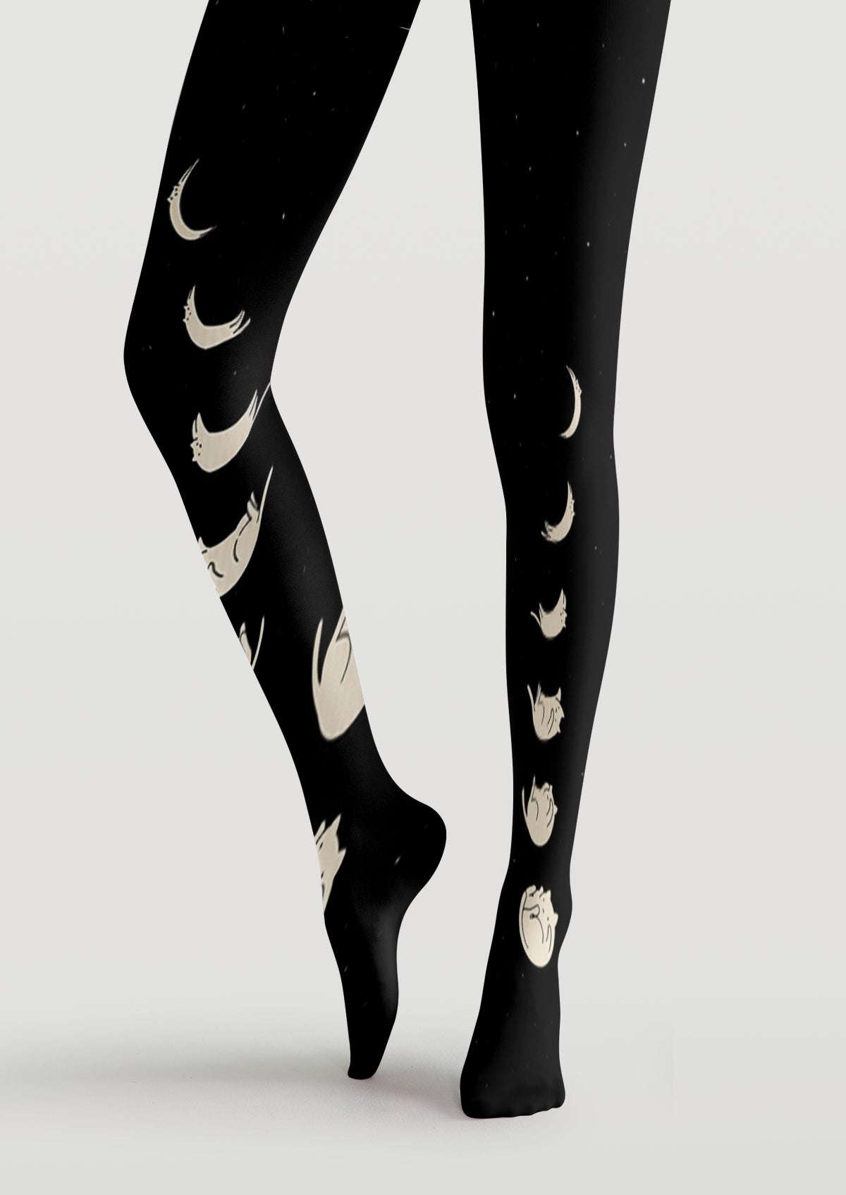 Black Moon Phase Tights