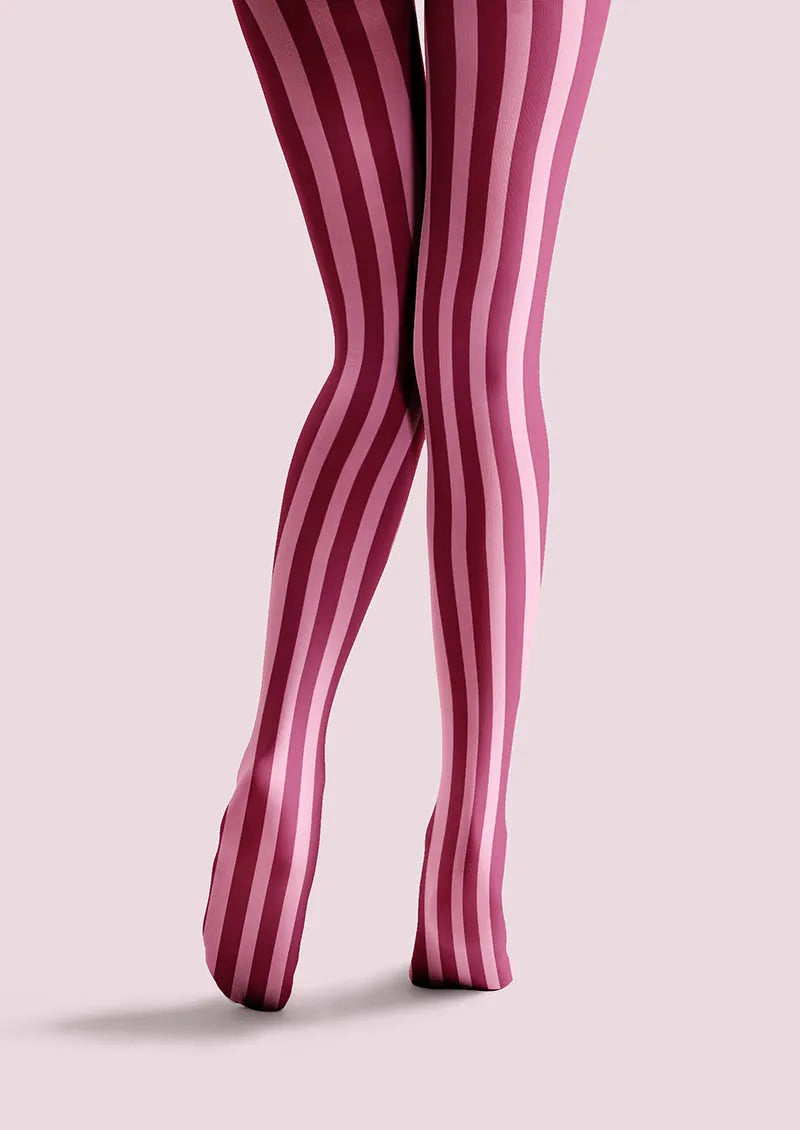 Pink Swirl Tights Hosiery Pantyhose