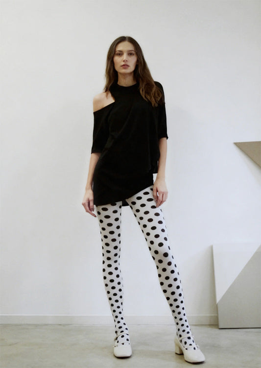 Luna Dots Polka Dot Tights Hosiery Pantyhose
