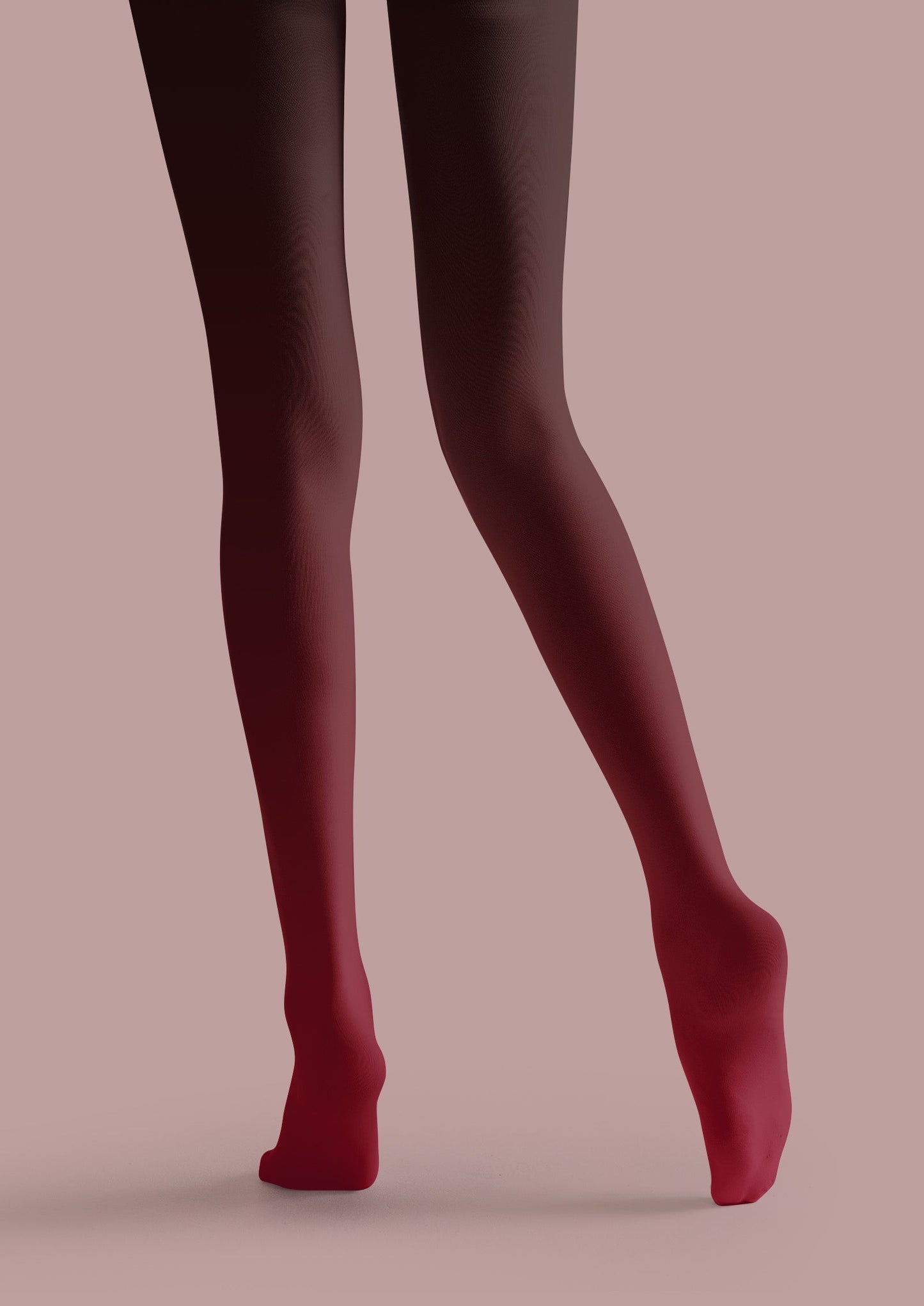 Wine Curve Graphic Tights Hosiery Pantyhose