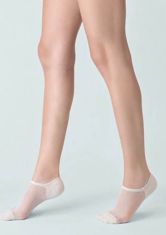 White Sheer No-Show Socks