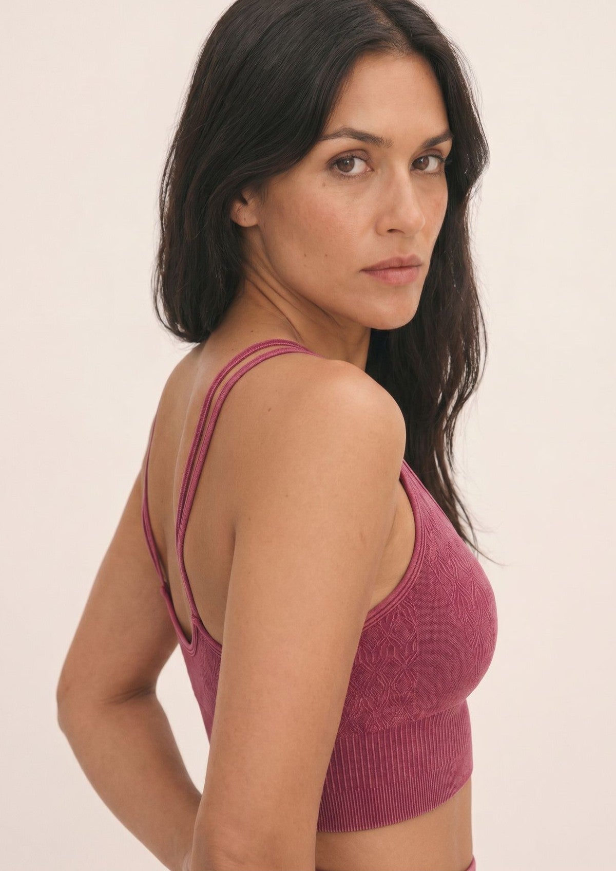 Rosewood Mineral Wash Seamless Leggings & Bra Set