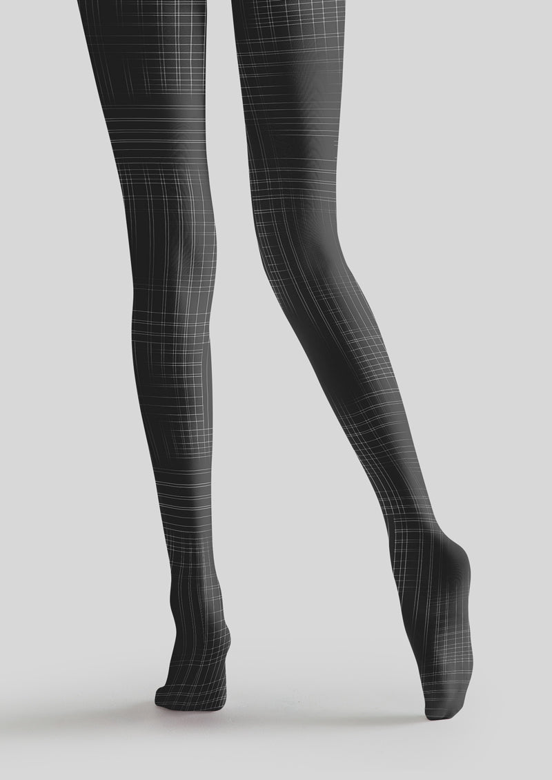 Gradient Plaid Tights Hosiery Pantyhose