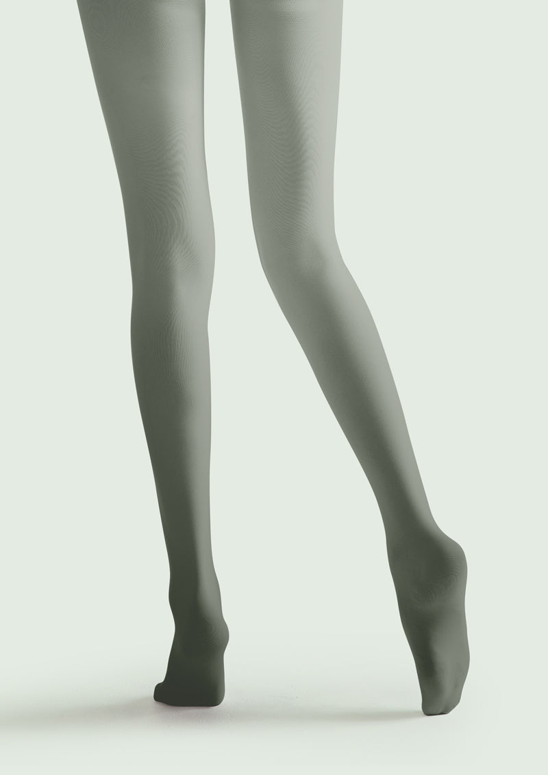 Green Lily Portrait Tights Hosiery Pantyhose