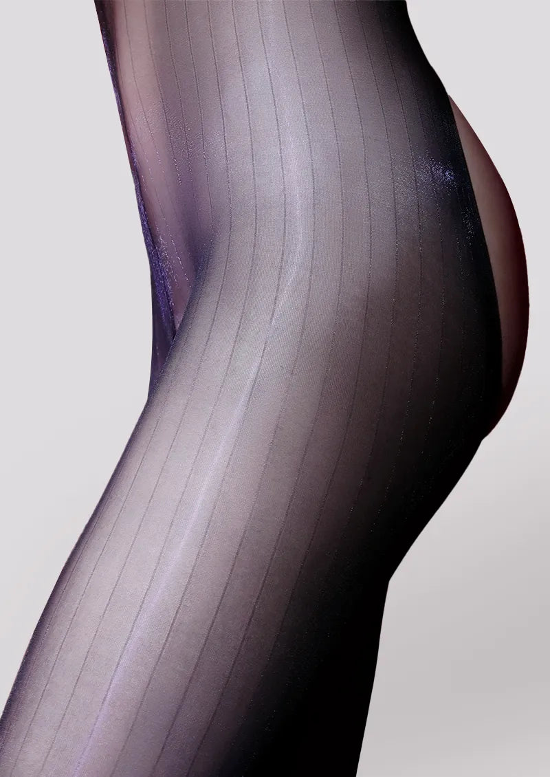 Prism Gloss Silky Ribbed Pantyhose Tights Hosiery Pantyhose