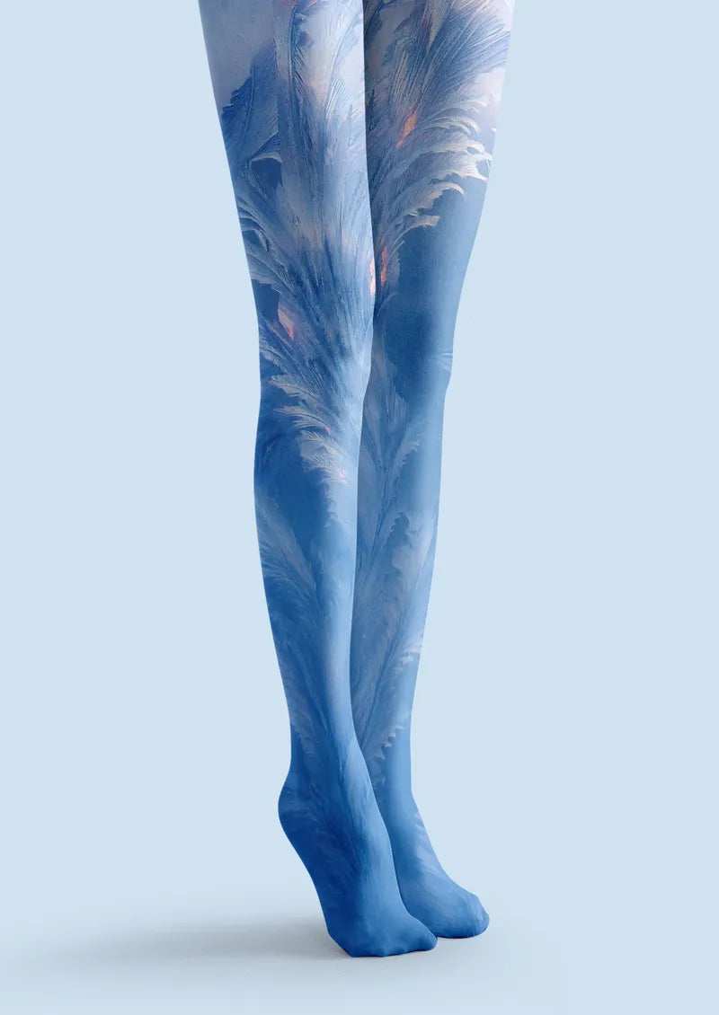 Blue Ice Feather Tights