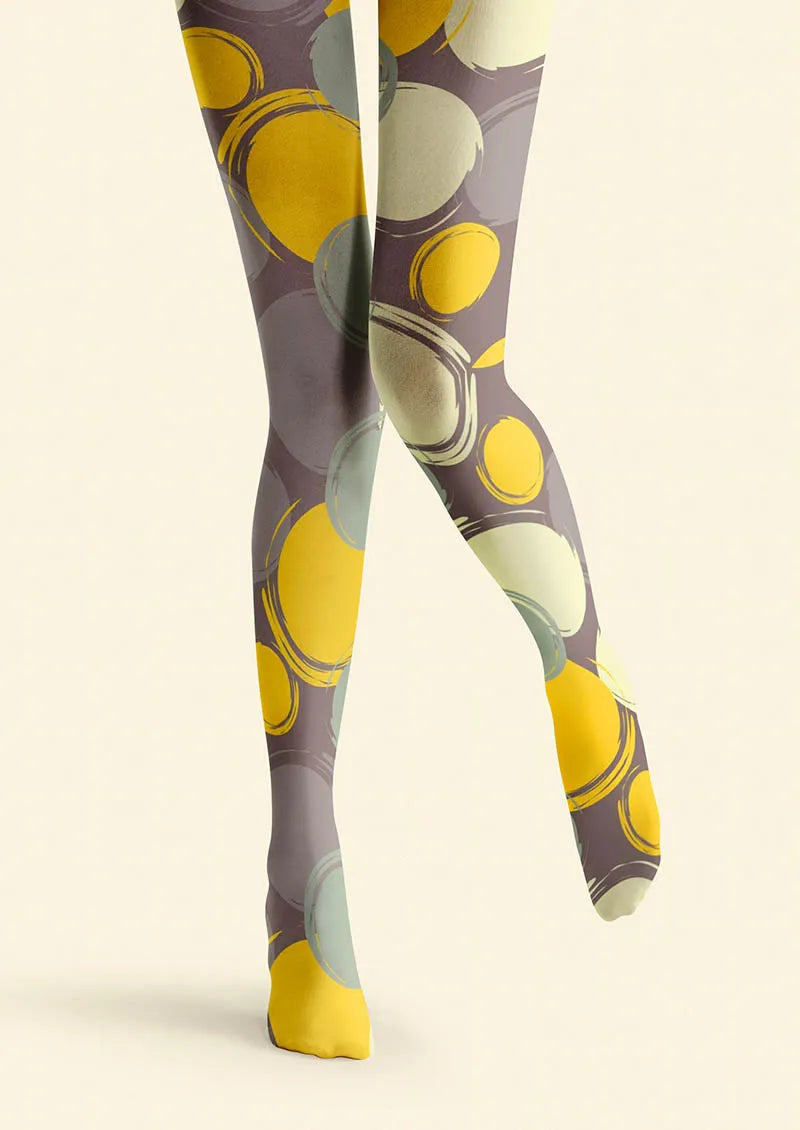 Retro Circles Tights Hosiery Pantyhose