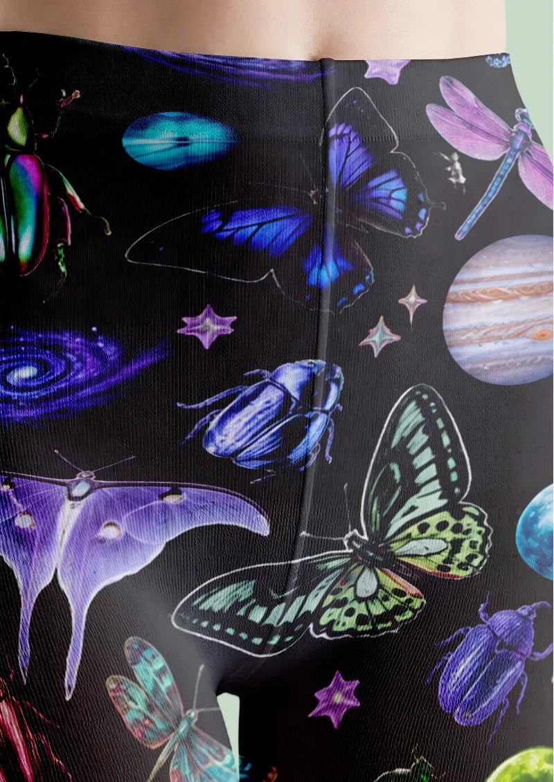 Black Celestial Insect Tights