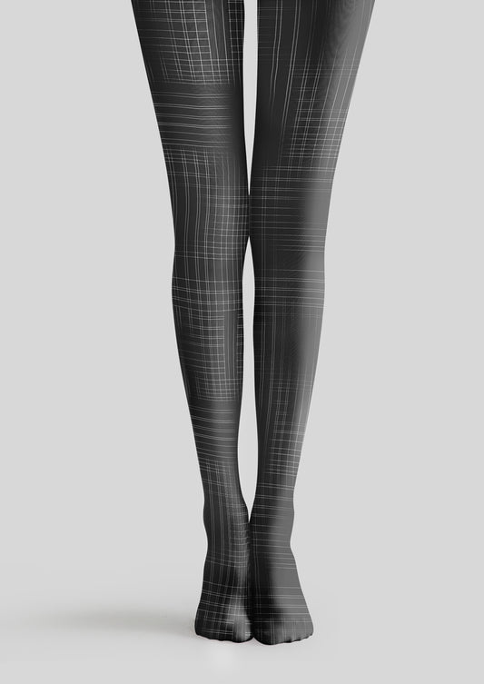 Gradient Plaid Tights Hosiery Pantyhose