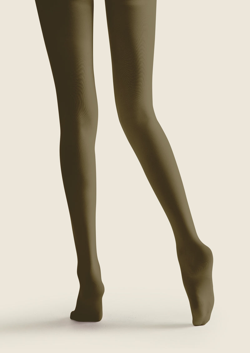 Olive Green Fox Tights Hosiery Pantyhose