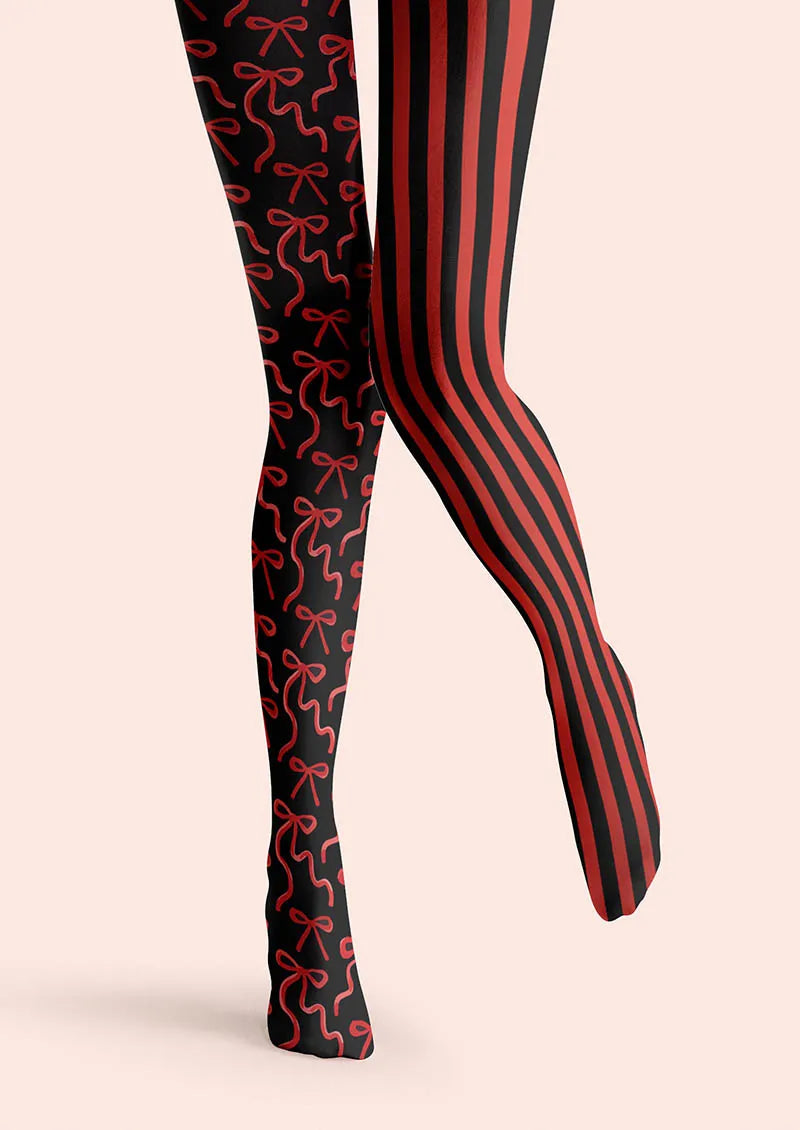 Valentine's Day Dangerous Heart Tights Hosiery Pantyhose
