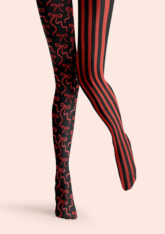 Valentine's Day Dangerous Heart Tights Hosiery Pantyhose