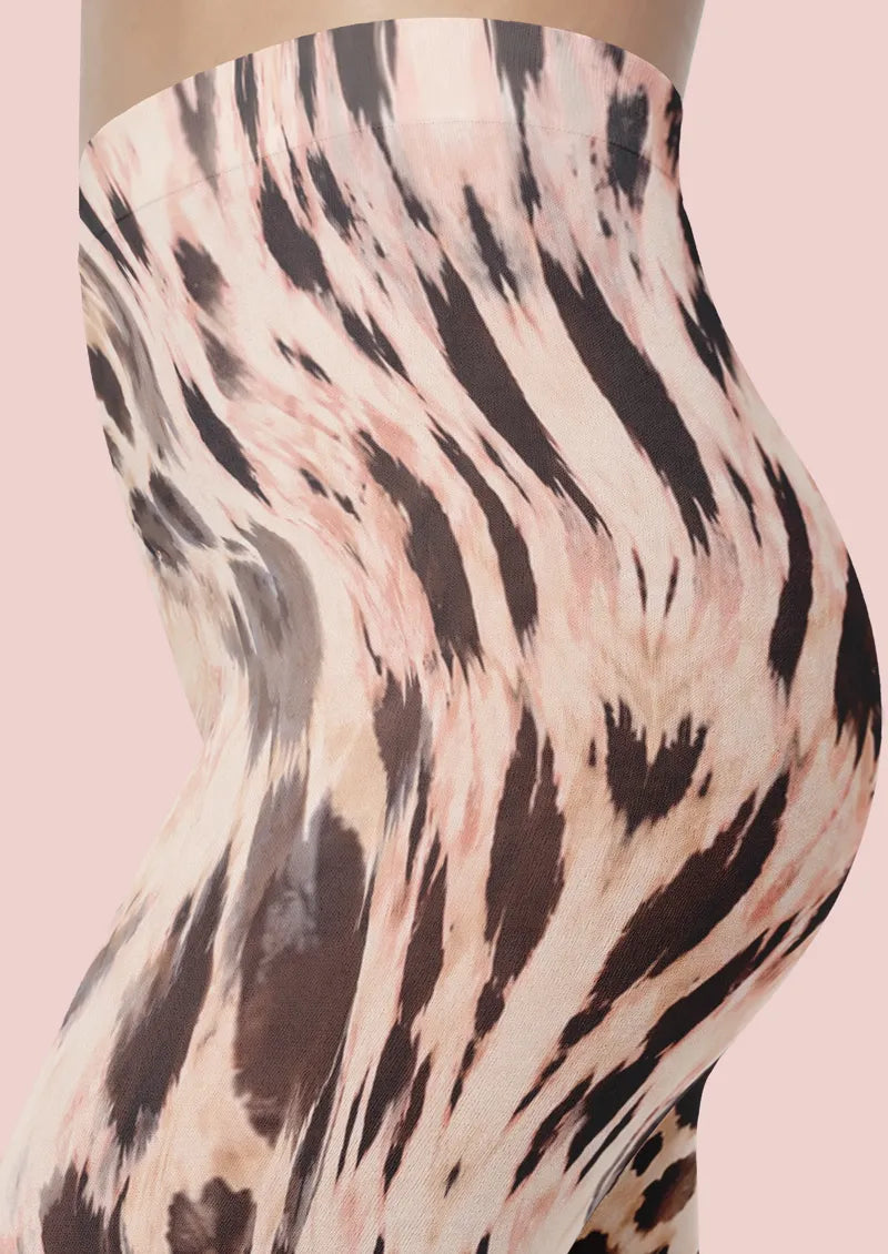Soft Leopard Animal Print Footless Tights Hosiery Leggings