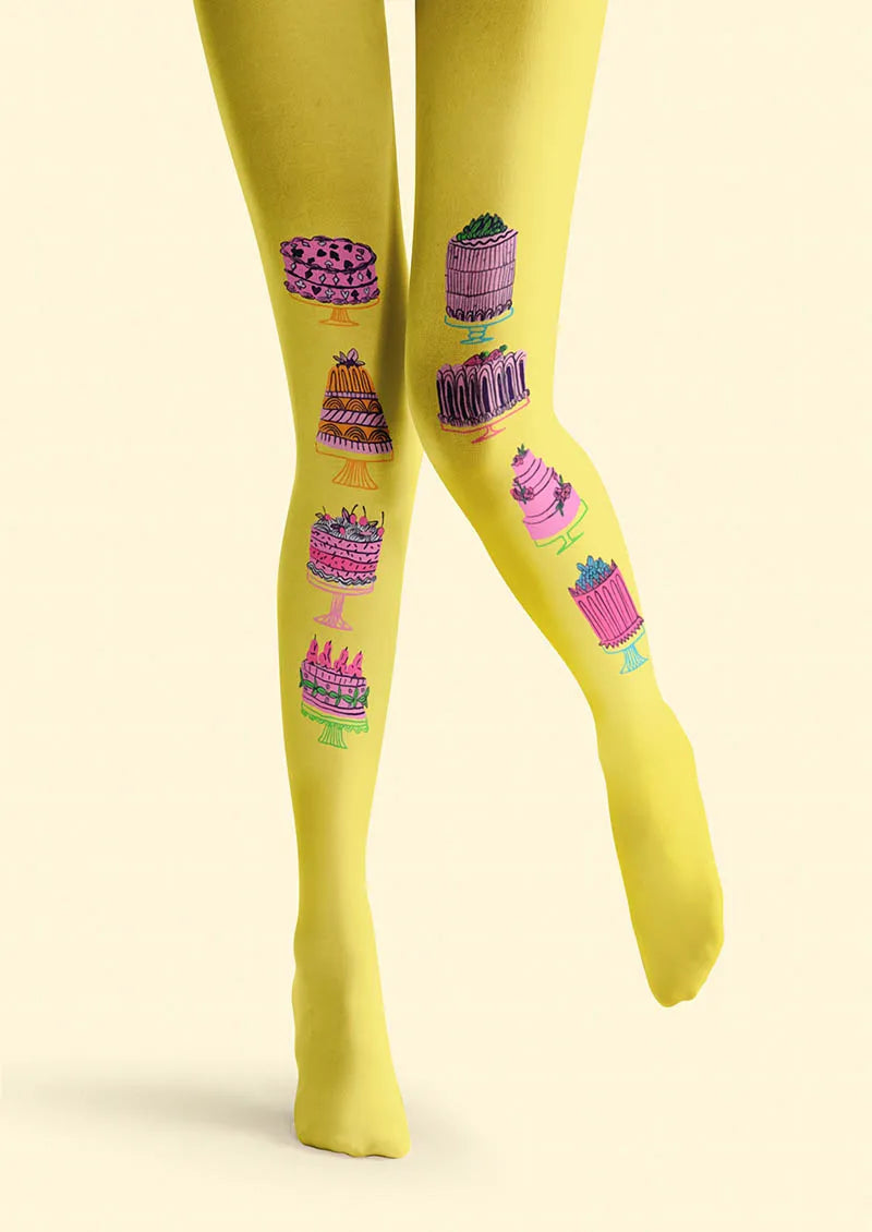 Fun Art Cake Fantasy Tights Hosiery Pantyhose
