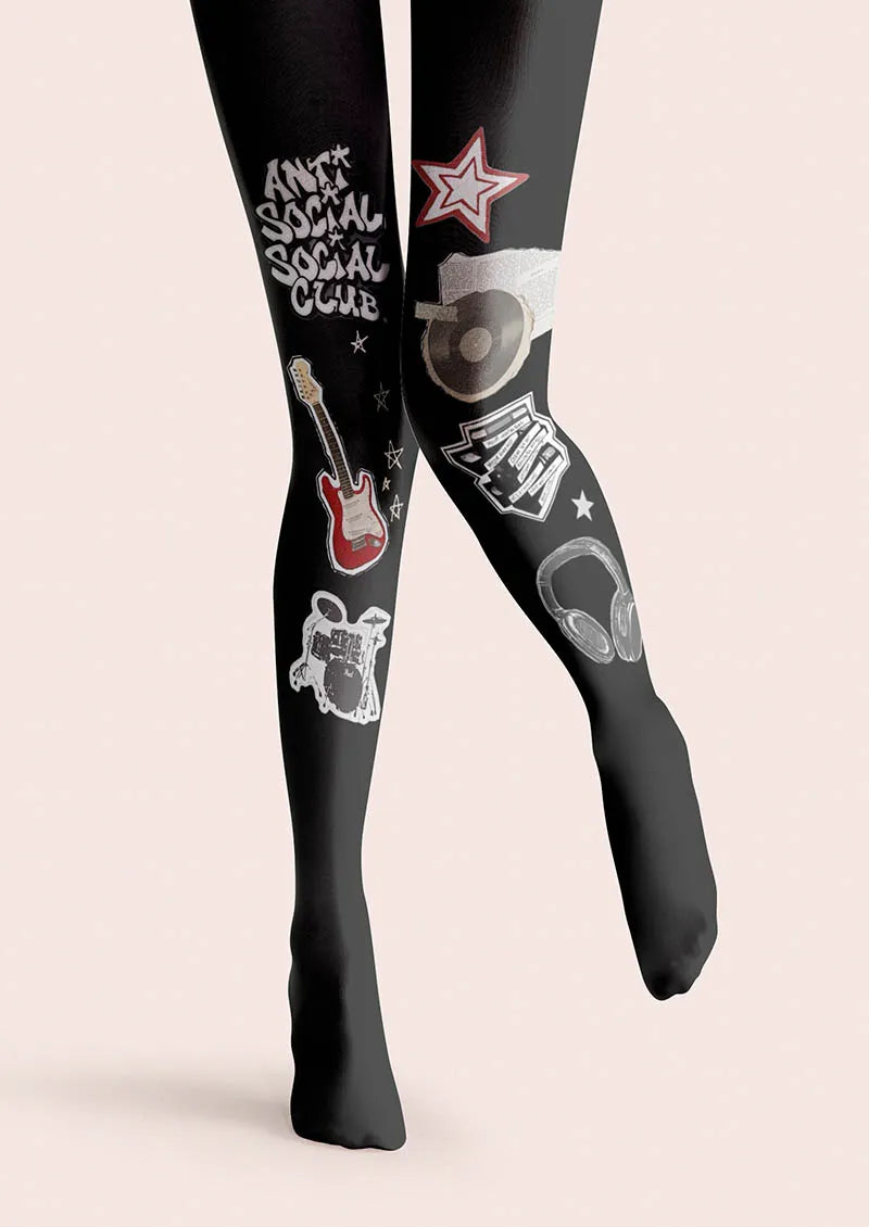Musical elements Rock Statement Tights Hosiery Pantyhose