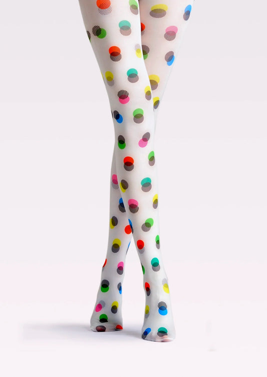 PopArt Print Tights Color Pantyhose/Tights [Polka dot candy]