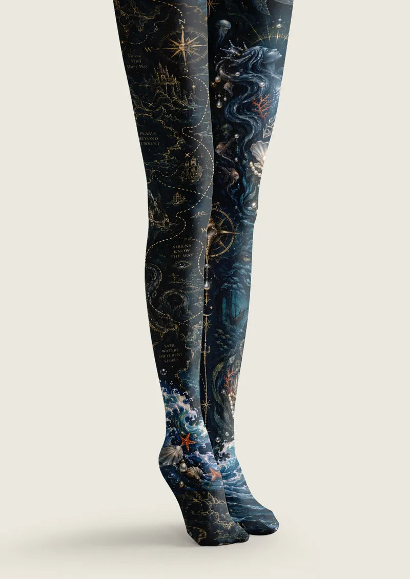 Blue Ocean Siren Tights