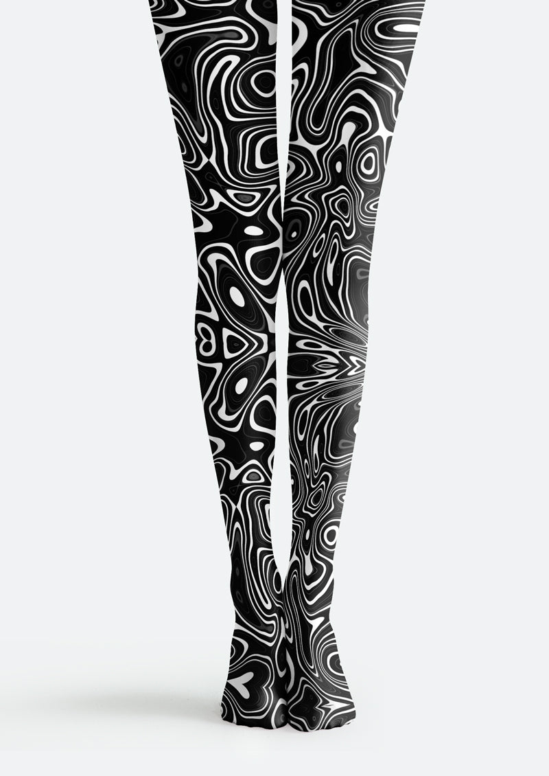 Fluid Swirl Tights Hosiery Pantyhose