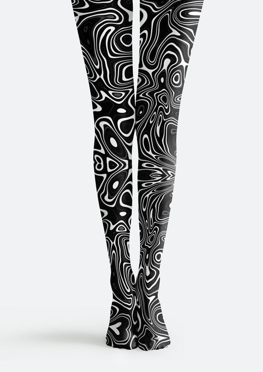Fluid Swirl Tights Hosiery Pantyhose