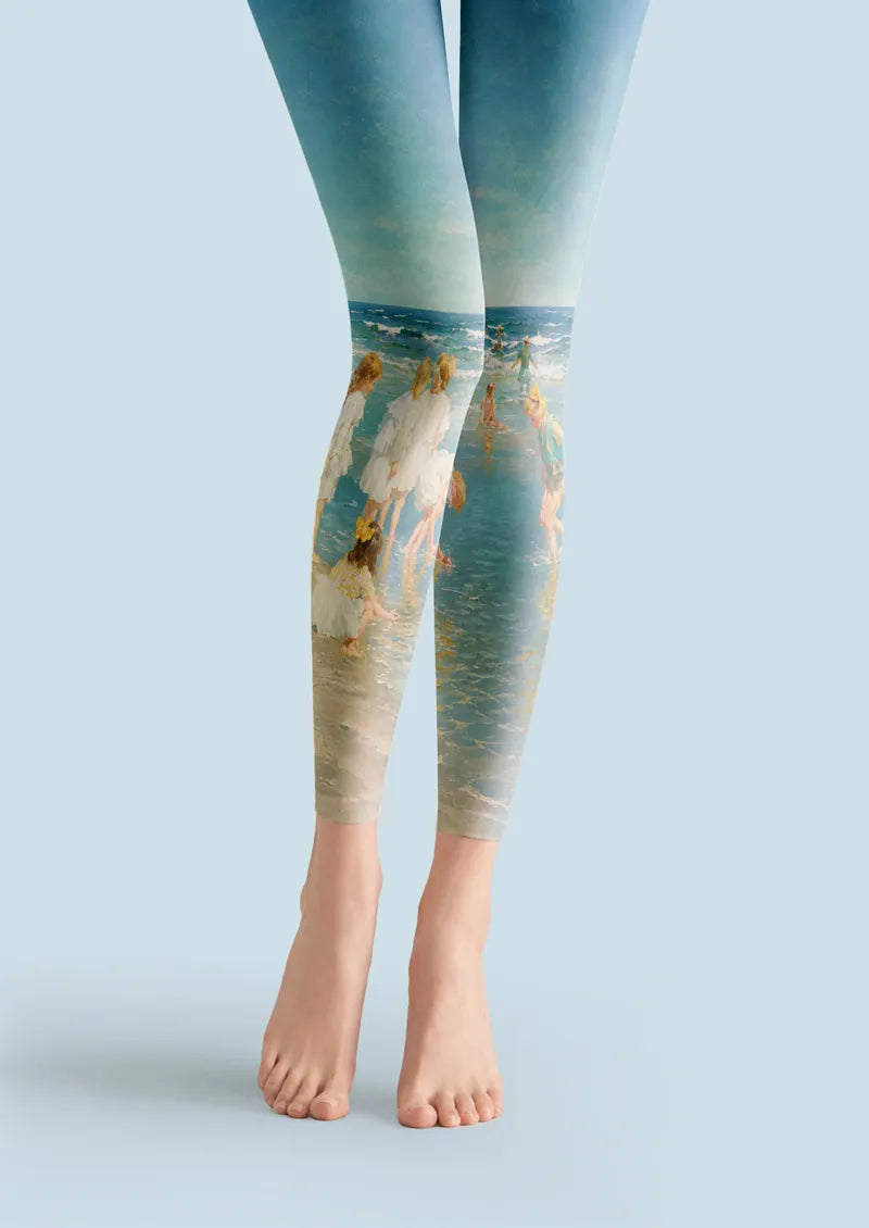 Seaside Art Graphic&Artistic Footless Tights Hosiery Leggings