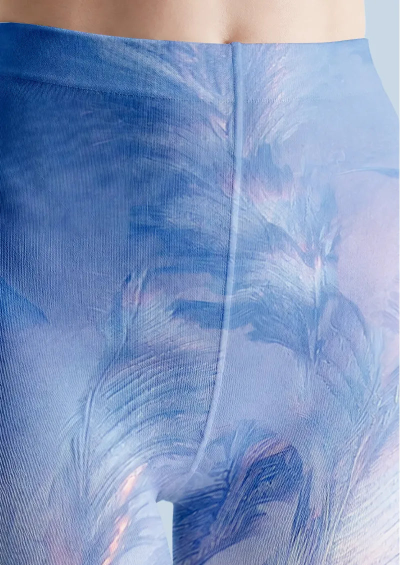 Blue Ice Feather Tights