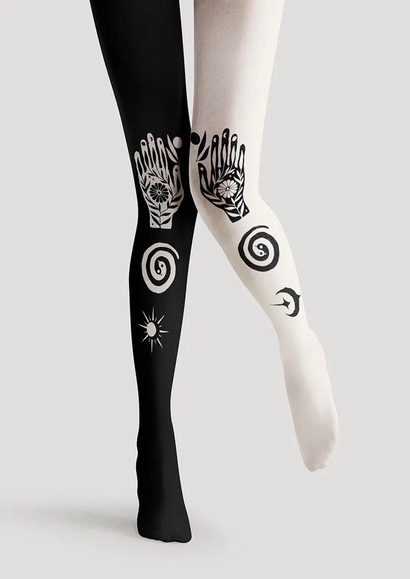 Bohemia Star Hand Omen Tights Hosiery Pantyhose