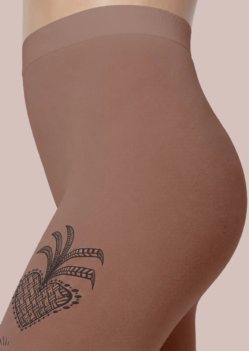 Ink Heart Tattoo Graphic&Artistic Footless Tights Hosiery Leggings