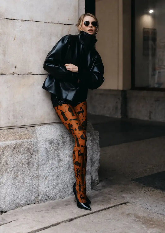 Greek Mythology Zodiac Graphic Tights Hosiery Pantyhose