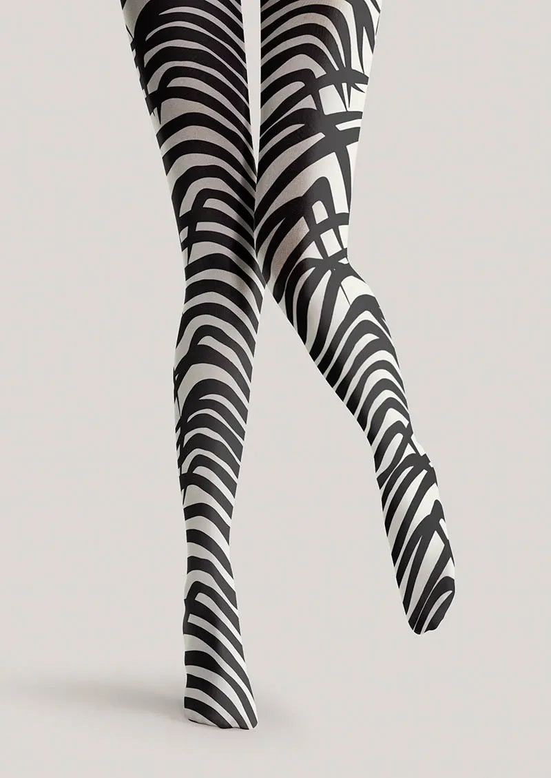 Floral pattern Feather Lines Tights Hosiery Pantyhose