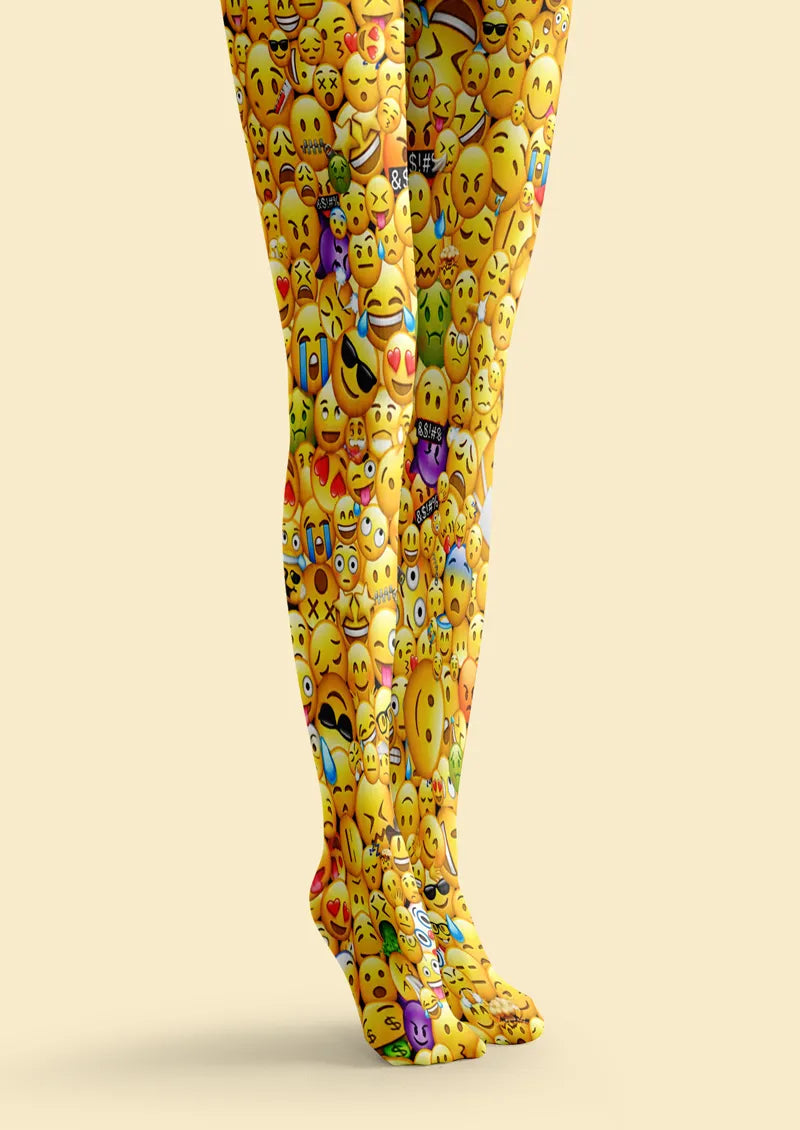 Yellow Emoji Tights