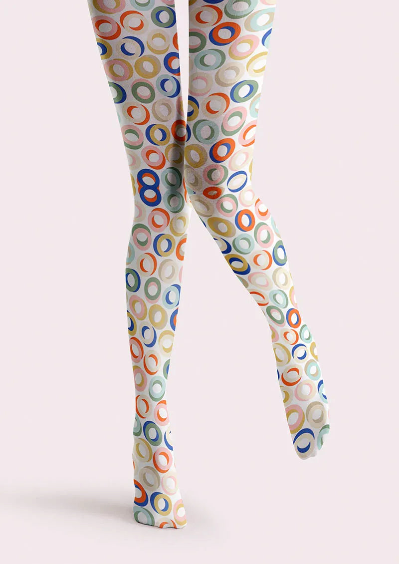 Color Dots Tights Hosiery Pantyhose