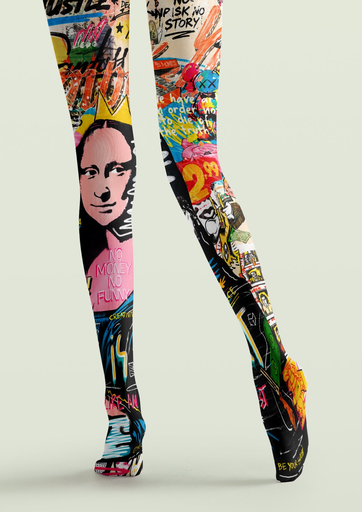 Multicolor Pop Art Muse Tights